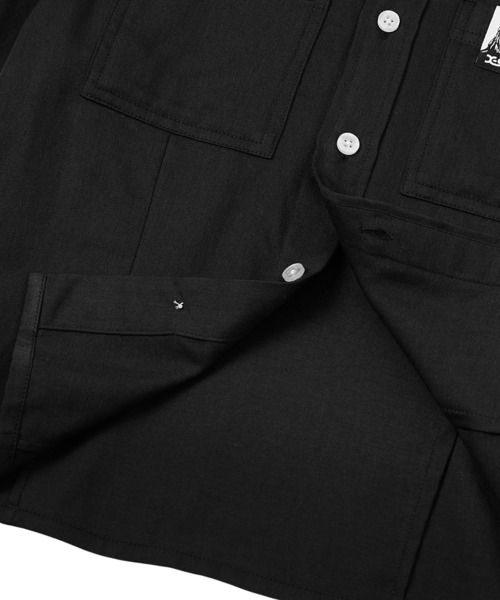 X-girl(エックスガール)の「FACE LABEL L/S COMPACT SHIRT(シャツ/ブラウス・レディース・ブラック/ホワイト/ピンク・S/M)」の20枚目の写真