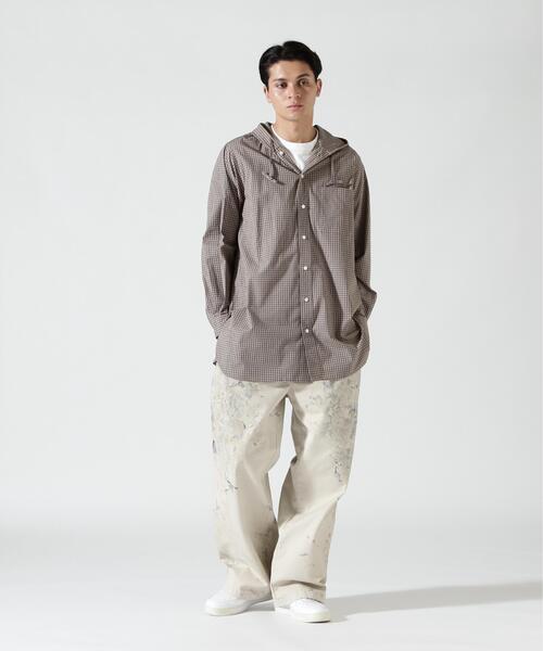 Toironier（トワロニエ）の「Toironier/トワロニエ/HOODED SHIRTS（シャツ/ブラウス・メンズ・ミント/ブラウン/ブラック・2/1）」の21枚目の写真
