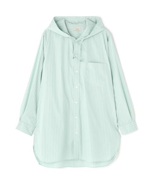 Toironier（トワロニエ）の「Toironier/トワロニエ/HOODED SHIRTS（シャツ/ブラウス・メンズ・ミント/ブラウン/ブラック・2/1）」の9枚目の写真