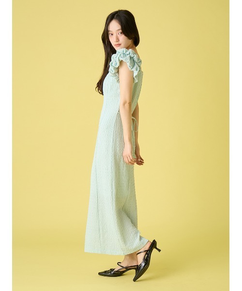 LILY BROWN(リリーブラウン)の「【新色追加】2wayダブルスリーブカットワンピース(ワンピース・レディース・ブラック/ミント/チェック/レッド/アイボリー・F)」の9枚目の写真