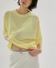 シアーニットTシャツ