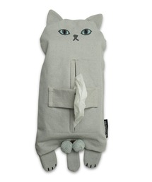 GLOBAL FORME CONCRETE（グローバルフォルムコンクリート）の「【AND PACKABLE】TBC(ティッシュボックスカバー)ニャンタマ（収納グッズ）」