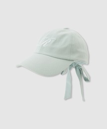 RICH MIX（リッチミックス）の「RICH MIX イニシャル刺繍 バックリボン ツイル ローキャップ（キャップ）」
