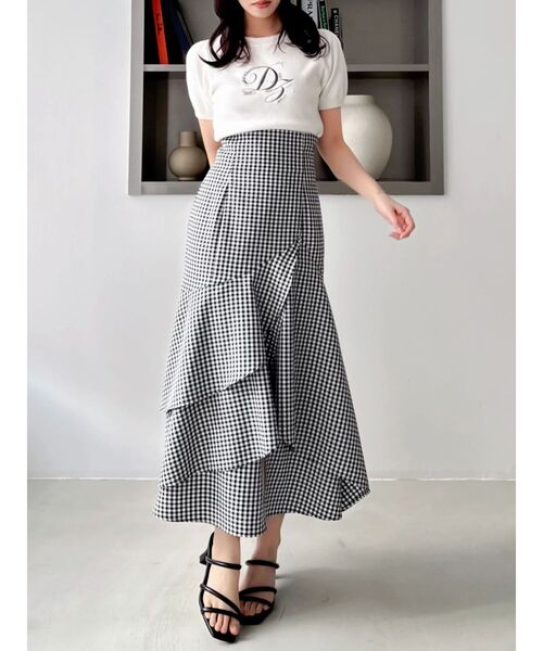 dazzlin(ダズリン)の「アシメラッフルマーメイドスカート(スカート・レディース・その他1/ブラック/インディゴブルー・MEDIUM/SMALL)」の11枚目の写真