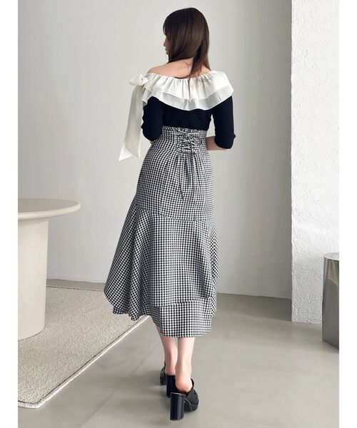 dazzlin(ダズリン)の「アシメラッフルマーメイドスカート(スカート・レディース・その他1/ブラック/インディゴブルー・MEDIUM/SMALL)」の21枚目の写真