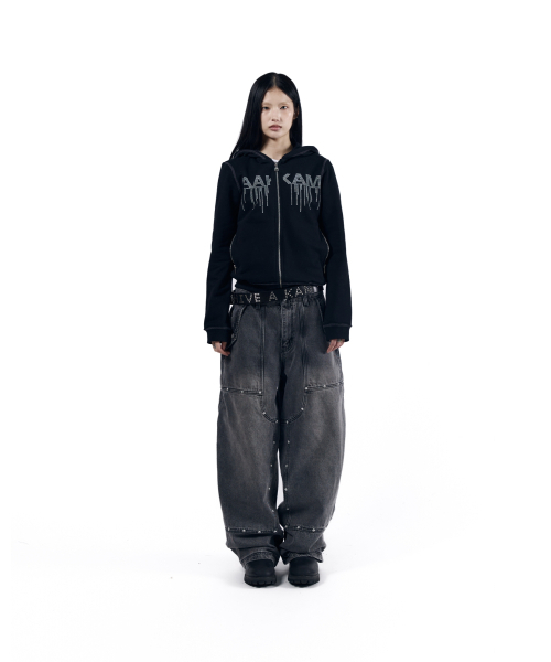 AAKAM(アーカム)の「Steve Double Knee Denim Pants (Gray)(デニムパンツ・レディース・その他・1/2)」の8枚目の写真