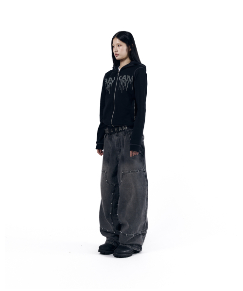 AAKAM(アーカム)の「Steve Double Knee Denim Pants (Gray)(デニムパンツ・レディース・その他・1/2)」の9枚目の写真
