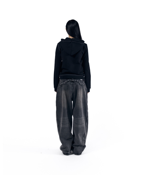 AAKAM(アーカム)の「Steve Double Knee Denim Pants (Gray)(デニムパンツ・レディース・その他・1/2)」の10枚目の写真