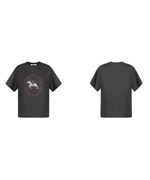Fano Studios（ファノ ストゥディオズ）の「ペガサスモチーフ ドロップショルダー Tシャツ FC26S051【Fano Studios】【2026SS】（Tシャツ/カットソー・レディース・ダークグレー・S/M/L）」の10枚目の写真