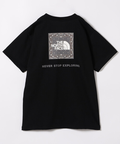 THE NORTH FACE（ザノースフェイス）の「THE NORTH FACE/ザ・ノース・フェイス S/S Bandana Square Logo Tee / NTW32446 / ショートスリーブバンダナスクエアロゴティー（Tシャツ/カットソー・レディース・ブラック/ネイビー/ホワイト・LARGE）」の2枚目の写真