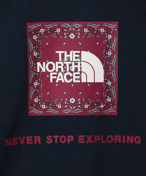 THE NORTH FACE（ザノースフェイス）の「THE NORTH FACE/ザ・ノース・フェイス S/S Bandana Square Logo Tee / NTW32446 / ショートスリーブバンダナスクエアロゴティー（Tシャツ/カットソー・レディース・ブラック/ネイビー/ホワイト・LARGE）」の7枚目の写真