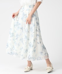 MISCH MASCH | 2026春夏新作 水彩フラワーラメシアースカート(ジャンパースカート)