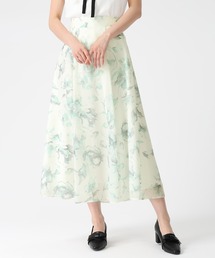 MISCH MASCH | 2026春夏新作 水彩フラワーラメシアースカート(スカート)