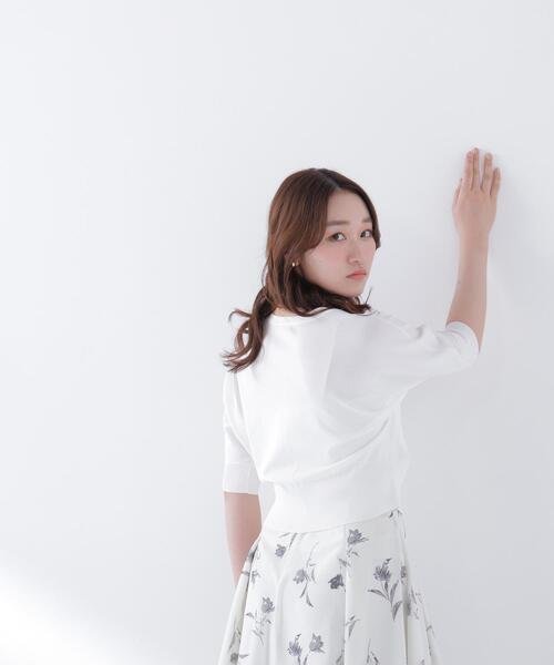 NATURAL BEAUTY BASIC（ナチュラルビューティーベーシック）の「【UVカット/マシンウォッシャブル/接触冷感】ドルマンボレロカーディガン（カーディガン/ボレロ・レディース・ブラック/ブルー/オフホワイト・FREE）」の20枚目の写真