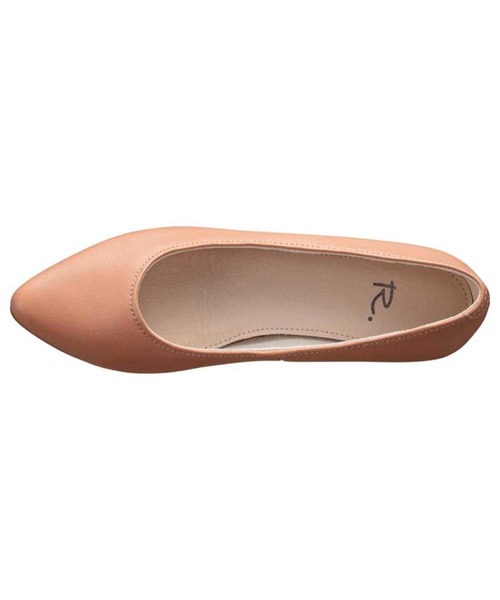 R.(REGAL FOOT COMMUNITY)(アールドット)の「アールドット S17C フラットパンプス(スリッポン・レディース・サーモンピンク・24.5/24/23.5/23/22.5)」の3枚目の写真
