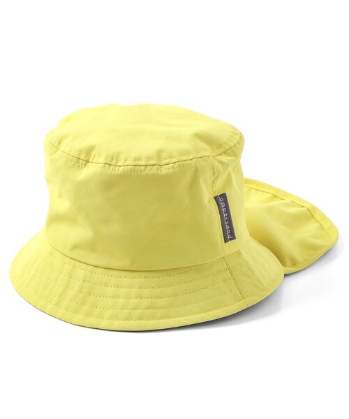 Ampersand（アンパサンド）の「【UVカット/接触冷感/撥水加工/遮光】ヒヨケルHAT（ハット・キッズ・カーキ/イエロー/ブルー/アイボリー/ブラック・48/56/54/52/50）」の5枚目の写真