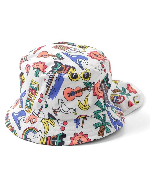 Ampersand（アンパサンド）の「【UVカット/接触冷感/撥水加工/遮光】ヒヨケルHAT（ハット・キッズ・カーキ/イエロー/ブルー/アイボリー/ブラック・48/56/54/52/50）」の2枚目の写真