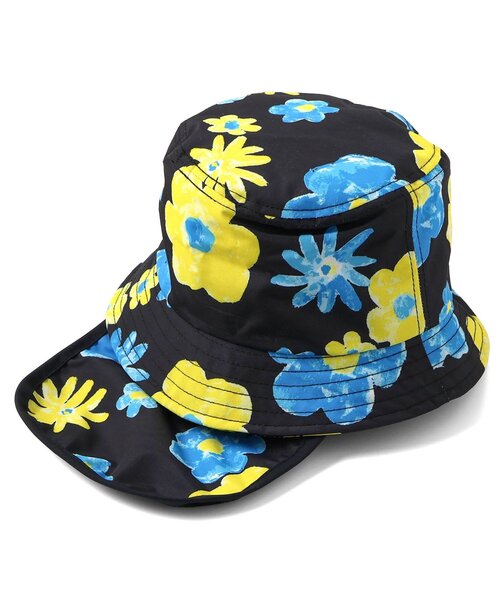 Ampersand（アンパサンド）の「【UVカット/接触冷感/撥水加工/遮光】ヒヨケルHAT（ハット・キッズ・カーキ/イエロー/ブルー/アイボリー/ブラック・48/56/54/52/50）」の6枚目の写真