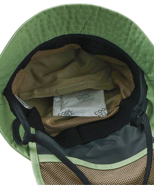 Ampersand（アンパサンド）の「【UVカット/接触冷感/撥水加工/遮光】ヒヨケルHAT（ハット・キッズ・カーキ/イエロー/ブルー/アイボリー/ブラック・48/56/54/52/50）」の19枚目の写真