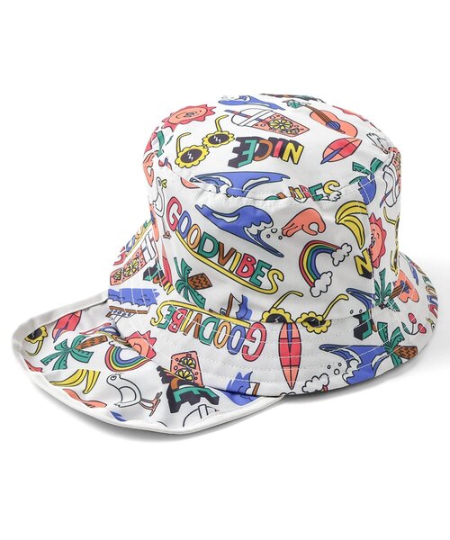 Ampersand（アンパサンド）の「【UVカット/接触冷感/撥水加工/遮光】ヒヨケルHAT（ハット・キッズ・カーキ/イエロー/ブルー/アイボリー/ブラック・48/56/54/52/50）」の8枚目の写真