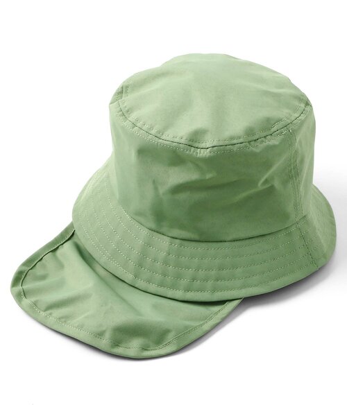 Ampersand（アンパサンド）の「【UVカット/接触冷感/撥水加工/遮光】ヒヨケルHAT（ハット・キッズ・カーキ/イエロー/ブルー/アイボリー/ブラック・48/56/54/52/50）」の9枚目の写真