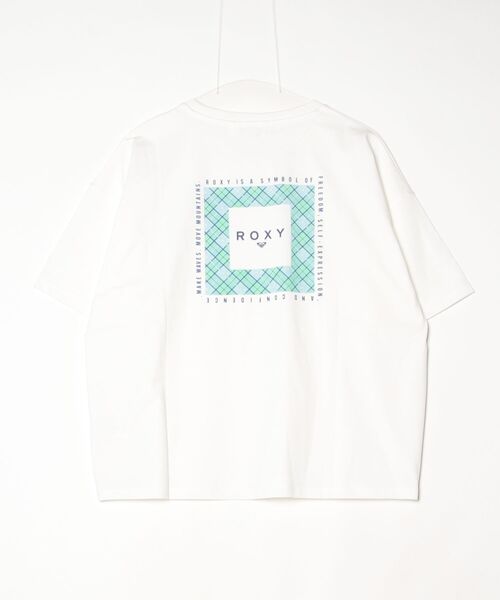 ROXY（ロキシー）の「【別注】ロキシー ROXY FREEDOM 限定コラボ（Tシャツ/カットソー・レディース・ホワイト×ネイビー/ホワイト×グリーン/ホワイト×ピンク・S/M/L）」の5枚目の写真