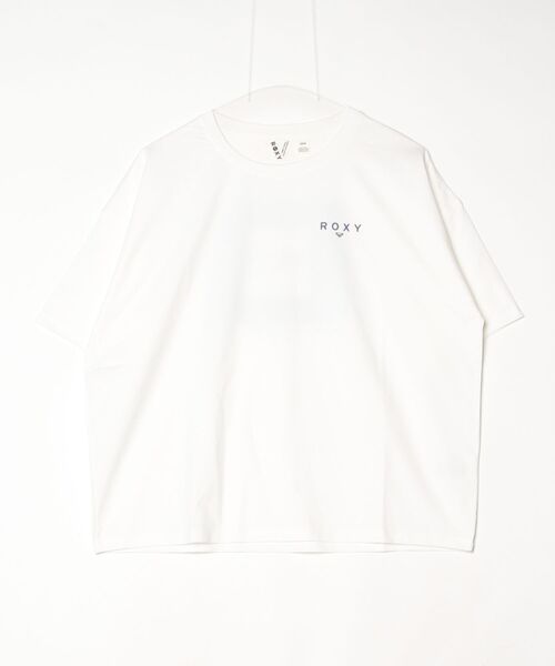 ROXY（ロキシー）の「【別注】ロキシー ROXY FREEDOM 限定コラボ（Tシャツ/カットソー・レディース・ホワイト×ネイビー/ホワイト×グリーン/ホワイト×ピンク・S/M/L）」の8枚目の写真