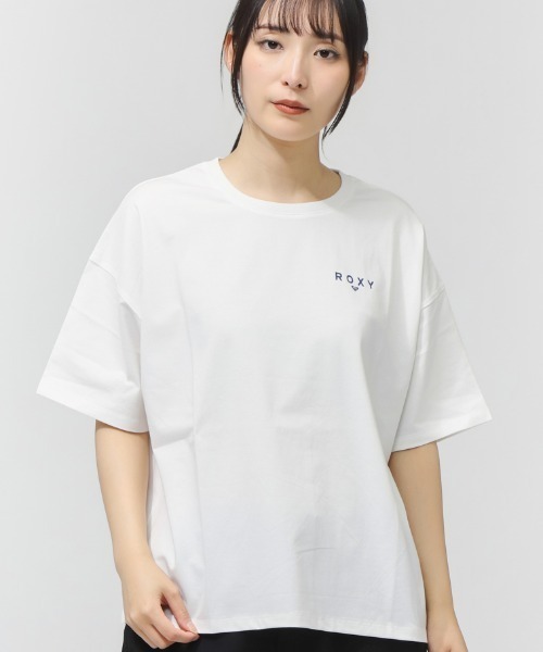ROXY（ロキシー）の「【別注】ロキシー ROXY FREEDOM 限定コラボ（Tシャツ/カットソー・レディース・ホワイト×ネイビー/ホワイト×グリーン/ホワイト×ピンク・S/M/L）」の15枚目の写真