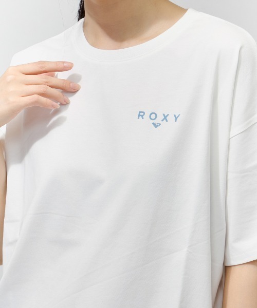 ROXY（ロキシー）の「【別注】ロキシー ROXY FREEDOM 限定コラボ（Tシャツ/カットソー・レディース・ホワイト×ネイビー/ホワイト×グリーン/ホワイト×ピンク・S/M/L）」の11枚目の写真