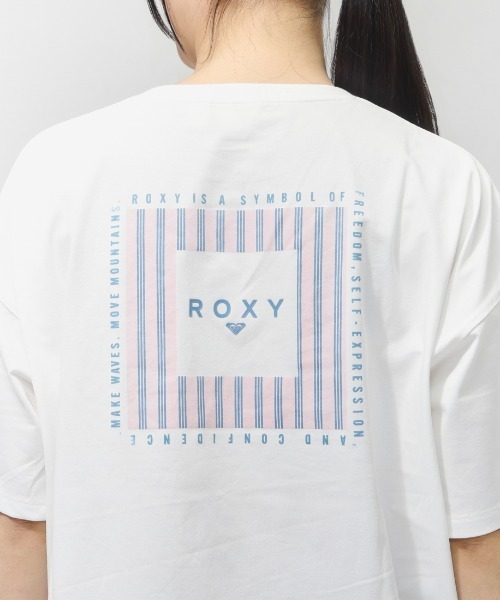 ROXY（ロキシー）の「【別注】ロキシー ROXY FREEDOM 限定コラボ（Tシャツ/カットソー・レディース・ホワイト×ネイビー/ホワイト×グリーン/ホワイト×ピンク・S/M/L）」の10枚目の写真