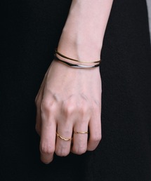 CENE（セネ）の「【CENE】デュオ スカルプチュラル バングル（ブレスレット）」