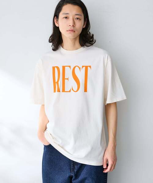 B.C STOCK（ベーセーストック）の「カラーロゴアソート TEE（Tシャツ/カットソー・メンズ・ブラック/ネイビー/オレンジ/イエロー/ホワイト/グリーン/レッド/ピンク・MEDIUM/LARGE）」の2枚目の写真