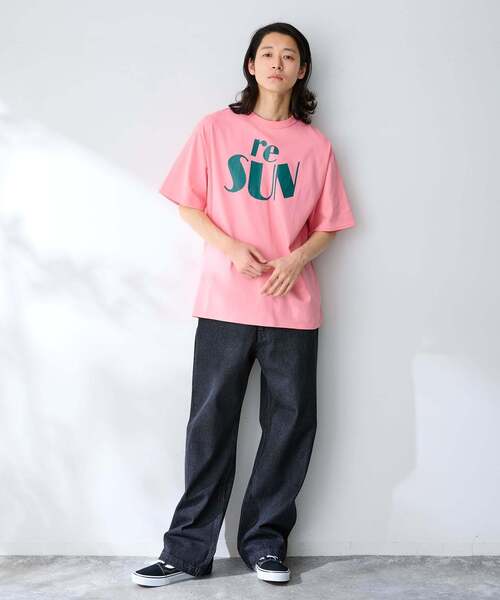 B.C STOCK（ベーセーストック）の「カラーロゴアソート TEE（Tシャツ/カットソー・メンズ・ブラック/ネイビー/オレンジ/イエロー/ホワイト/グリーン/レッド/ピンク・MEDIUM/LARGE）」の11枚目の写真
