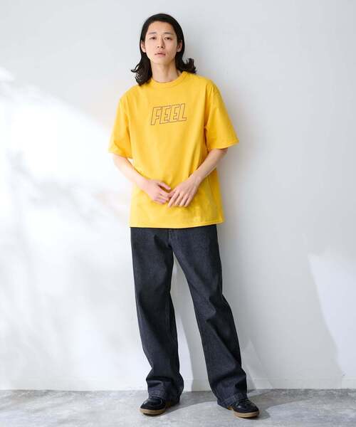 B.C STOCK（ベーセーストック）の「カラーロゴアソート TEE（Tシャツ/カットソー・メンズ・ブラック/ネイビー/オレンジ/イエロー/ホワイト/グリーン/レッド/ピンク・MEDIUM/LARGE）」の19枚目の写真