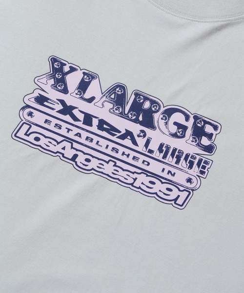 XLARGE(エクストララージ)の「EXTRALARGE LAYERED L/S TEE(Tシャツ/カットソー・メンズ・グレー/ブラック/ベージュ・S/M/L/XL)」の6枚目の写真
