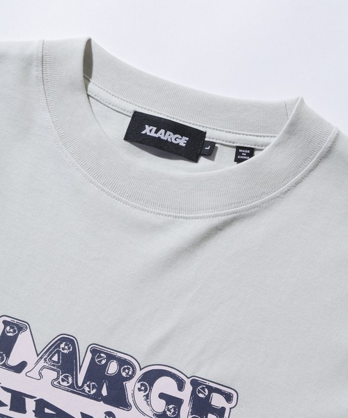 XLARGE(エクストララージ)の「EXTRALARGE LAYERED L/S TEE(Tシャツ/カットソー・メンズ・グレー/ブラック/ベージュ・S/M/L/XL)」の4枚目の写真