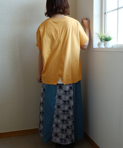 Emago（イマゴ）の「EMAGO ﾋﾟｸﾙｽﾌﾟﾘﾝﾄﾄﾞﾙﾏﾝT 半袖（Tシャツ/カットソー・レディース・ブラック/オレンジ/ホワイト・FREE）」の16枚目の写真