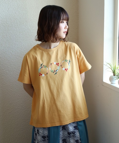 Emago（イマゴ）の「EMAGO ﾋﾟｸﾙｽﾌﾟﾘﾝﾄﾄﾞﾙﾏﾝT 半袖（Tシャツ/カットソー・レディース・ブラック/オレンジ/ホワイト・FREE）」の6枚目の写真