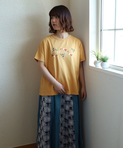 Emago（イマゴ）の「EMAGO ﾋﾟｸﾙｽﾌﾟﾘﾝﾄﾄﾞﾙﾏﾝT 半袖（Tシャツ/カットソー・レディース・ブラック/オレンジ/ホワイト・FREE）」の13枚目の写真