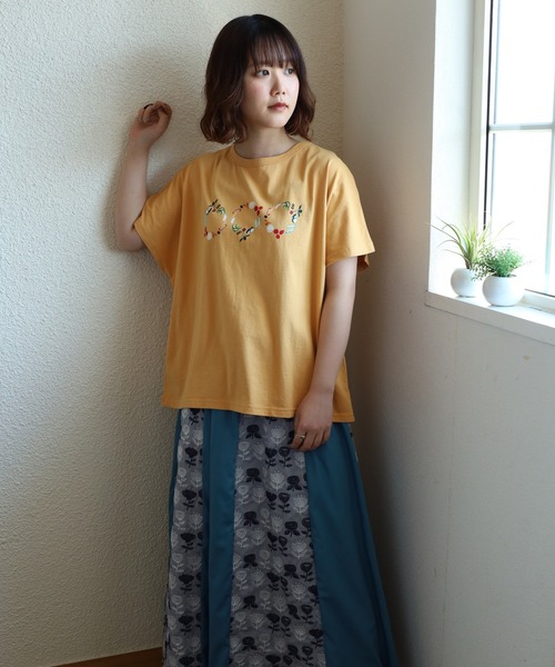 Emago（イマゴ）の「EMAGO ﾋﾟｸﾙｽﾌﾟﾘﾝﾄﾄﾞﾙﾏﾝT 半袖（Tシャツ/カットソー・レディース・ブラック/オレンジ/ホワイト・FREE）」の14枚目の写真
