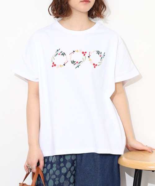 Emago（イマゴ）の「EMAGO ﾋﾟｸﾙｽﾌﾟﾘﾝﾄﾄﾞﾙﾏﾝT 半袖（Tシャツ/カットソー・レディース・ブラック/オレンジ/ホワイト・FREE）」の17枚目の写真