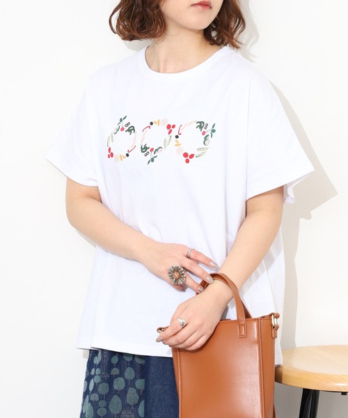 Emago（イマゴ）の「EMAGO ﾋﾟｸﾙｽﾌﾟﾘﾝﾄﾄﾞﾙﾏﾝT 半袖（Tシャツ/カットソー・レディース・ブラック/オレンジ/ホワイト・FREE）」の18枚目の写真