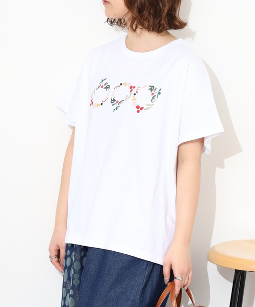 Emago（イマゴ）の「EMAGO ﾋﾟｸﾙｽﾌﾟﾘﾝﾄﾄﾞﾙﾏﾝT 半袖（Tシャツ/カットソー・レディース・ブラック/オレンジ/ホワイト・FREE）」の20枚目の写真