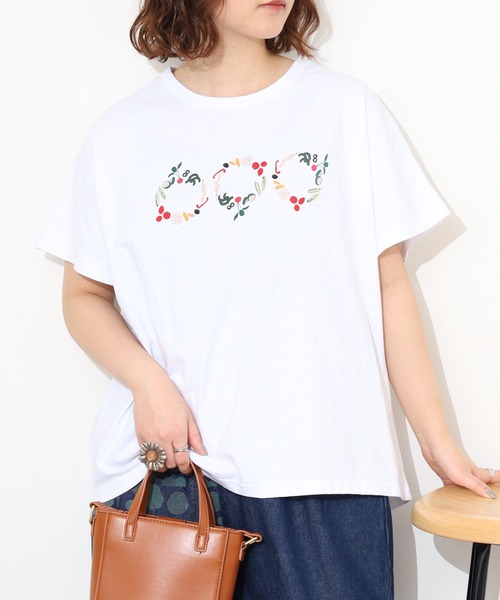 Emago（イマゴ）の「EMAGO ﾋﾟｸﾙｽﾌﾟﾘﾝﾄﾄﾞﾙﾏﾝT 半袖（Tシャツ/カットソー・レディース・ブラック/オレンジ/ホワイト・FREE）」の19枚目の写真