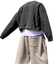 ATTENTIONROW（アテンションロー）の「Edition6。カイゼンジャイアントオーバーフィットピグメントマンツーマン（ダークグレー）（スウェット）」