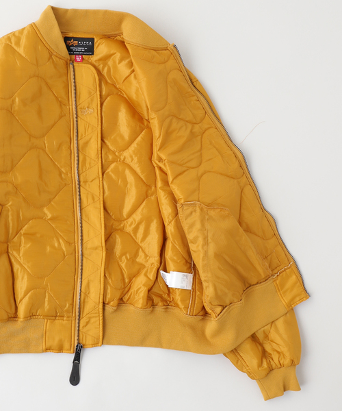 Alpha Industries(アルファインダストリーズ)の「ALPHA INDUSTRIES / アルファ インダストリーズ L-2B RELAXED QUILTED FLI(その他アウター・メンズ・イエロー/カーキ/ブラック/ピンク・X-LARGE/LARGE/MEDIUM/SMALL)」の6枚目の写真