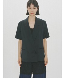 MIDIUMISOLID for Ladies ハーフスリーブジャケット