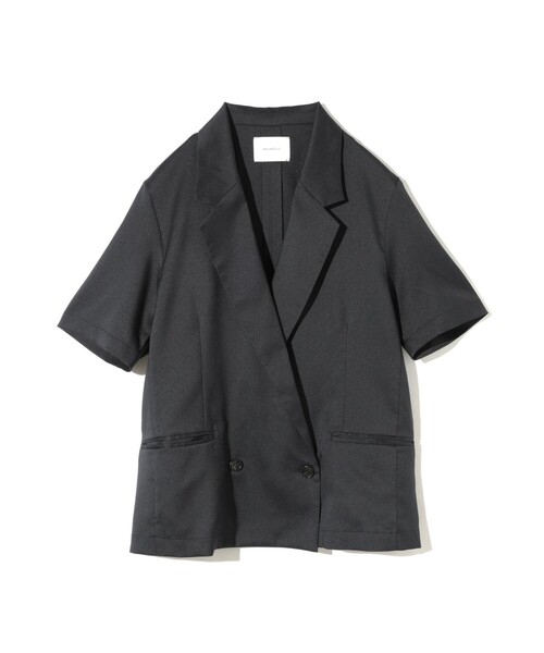 MIDIUMISOLID(ミディウミソリッド)の「MIDIUMISOLID for Ladies ハーフスリーブジャケット(ダウンジャケット/コート・レディース・ネイビー/ベージュ・FREE)」の17枚目の写真