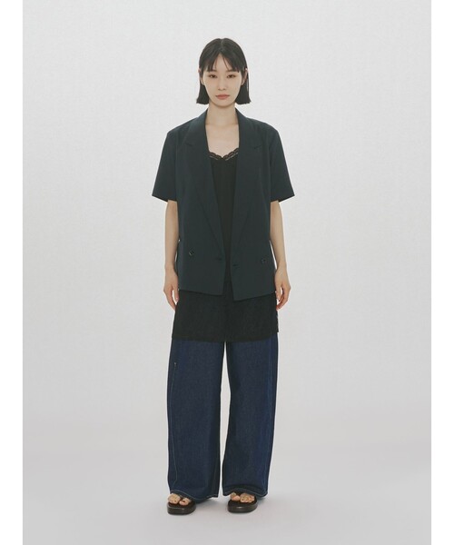 MIDIUMISOLID(ミディウミソリッド)の「MIDIUMISOLID for Ladies ハーフスリーブジャケット(ダウンジャケット/コート・レディース・ネイビー/ベージュ・FREE)」の13枚目の写真