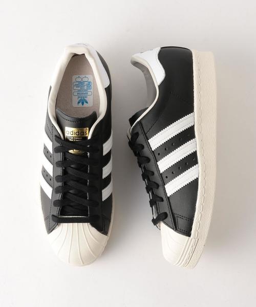adidas(アディダス)の「adidas SUPERSTAR 80S(スニーカー・レディース・ホワイト/ブラック/ネイビー/その他1・24.5cm/23cm/23.5cm/24cm)」の1枚目の写真